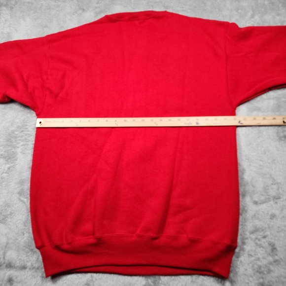 VINTAGE Pannill Sweatshirt Mens XL Red Heavyweight Crewneck Made in USA 90s - Picture 7 of 11